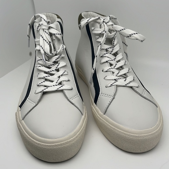 Madewell Sidewalk High-Top Sneakers in Colorblock Leather Unisex Size 8.5 NWOT - Picture 4 of 12